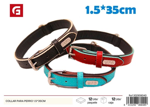 [302908040] Collar para perro 1.5x35cm para mascotas