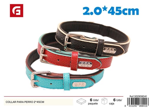 [302908041] Collar para perro 2x45cm resistente para mascotas