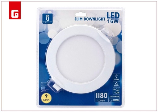 [171000115] Lámpara LED de tubo slim down light E6 16W 4000K - Iluminación