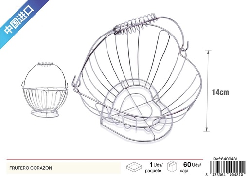 [6400481] Frutero corazón - Utensilios de cocina y almacenamiento