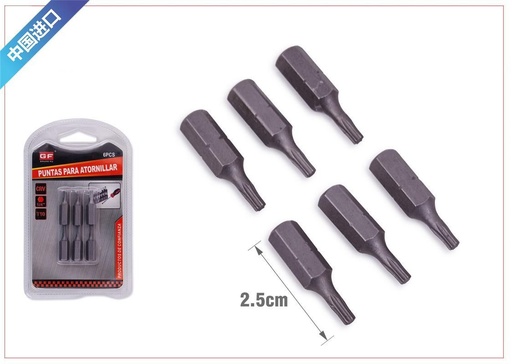 [6800808] Puntas destornillador 6pcs para bricolaje