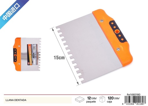[6801180] Llana dentada de 6 pulgadas - Herramientas de construcción y acabados