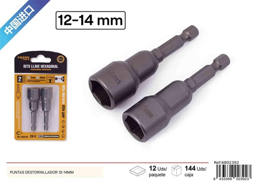 [6802392] Puntas destornillador 12-14mm para herramientas y bricolaje