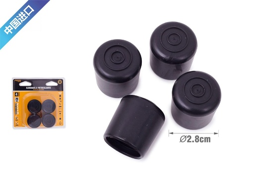 [6802482] Protector de patas de mesa negro 28mm para muebles