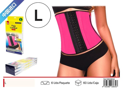 [6803634] Faja compresión talla L para soporte lumbar