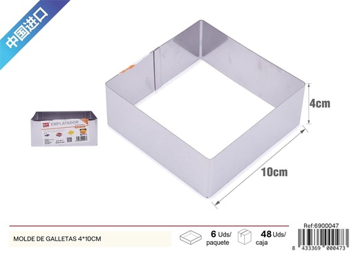 [6900047] Molde para galletas 4x10 cm - Utensilios de cocina