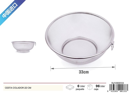 [6900133] Cesta colador de 22 cm - Utensilios de cocina y coladores