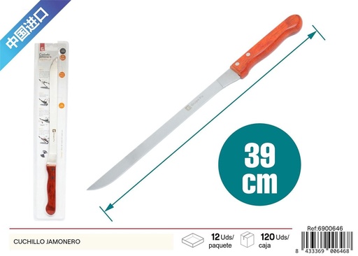 [6900646] Cuchillo jamonero para corte preciso de jamón