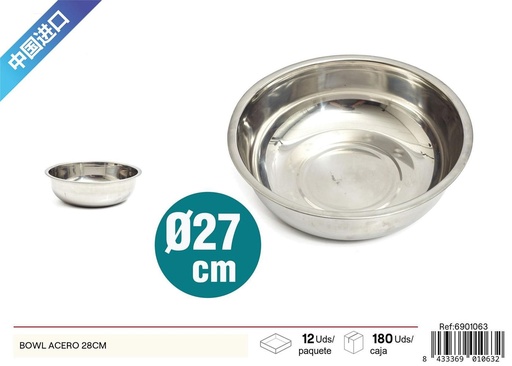 [6901063] Bowl de acero 28CM - utensilios de cocina 