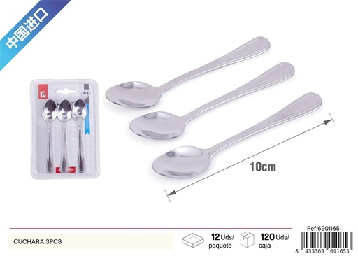 [6901165] Cucharas 3pcs para café y postres