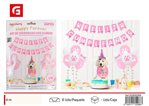 [203932266] Set de guirnalda con globos - Decoración de fiesta