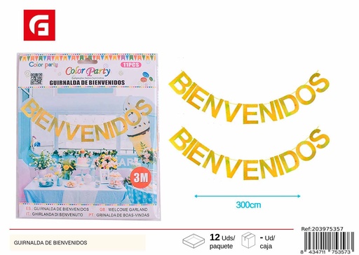 [203975357] GUIRNALDA de bienvenida - Decoración de fiesta