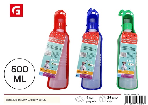 [143490124] Dispensador de agua para mascotas 500ml