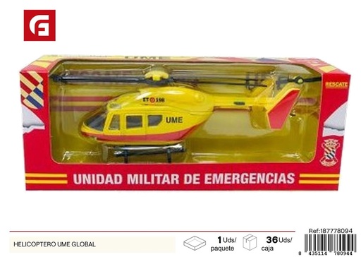 [187778094] Helicóptero UME Global para juegos y juguetes