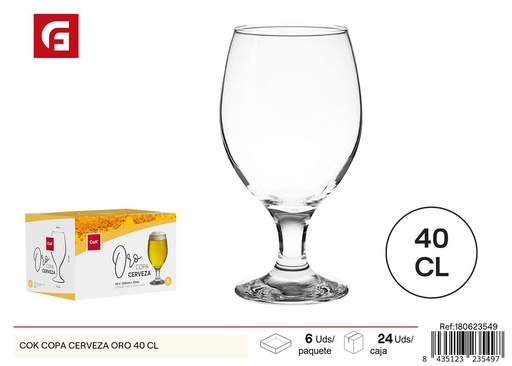 [180623549] Copa de cerveza oro 40 cl - Vajilla de vidrio