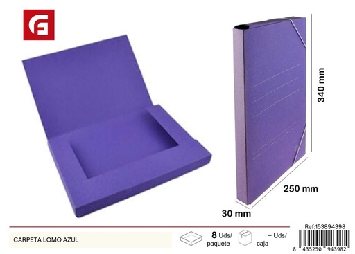 [153894398] Carpeta lomo azul - Material de oficina y organizadores