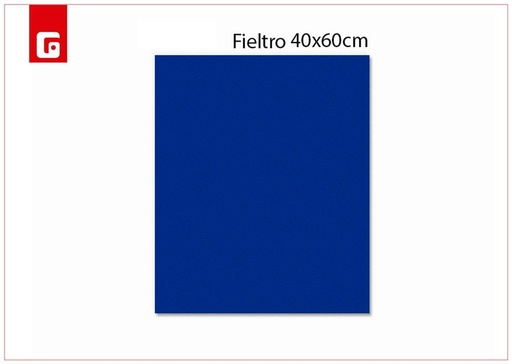 [153895201] Hoja fieltro 40*60cm color azul oscuro - Material para manualidades