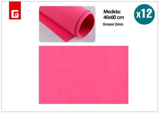 [153895619] Goma EVA 40*60cm roja melón - Materiales para manualidades