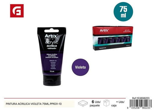 [153898223] Pintura acrílica violeta 75ml - Material escolar