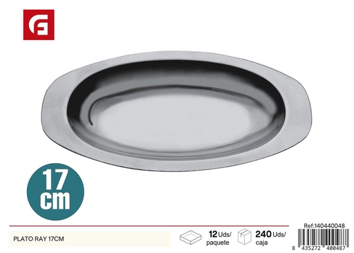 [140440048] Plato Ray inox 17 cm - Accesorios de cocina