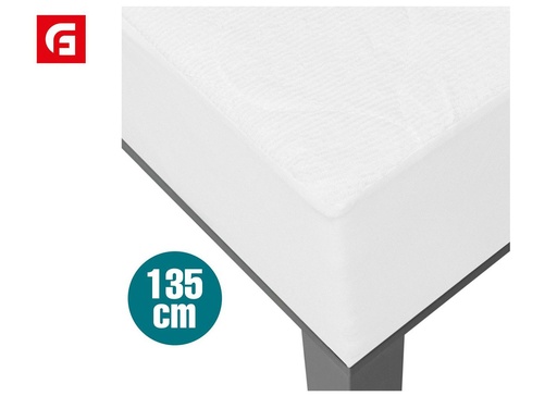 [131713829] Protector de colchón cama 135cm rizo acolchado para hogar