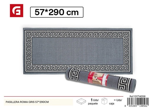[131714056] Pasillera Roma gris 57*290 cm - Alfombras de pasillo