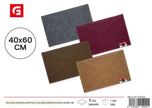 [131715422] Felpudo Baviera surtido colores 40x60 cm - Accesorios para el hogar