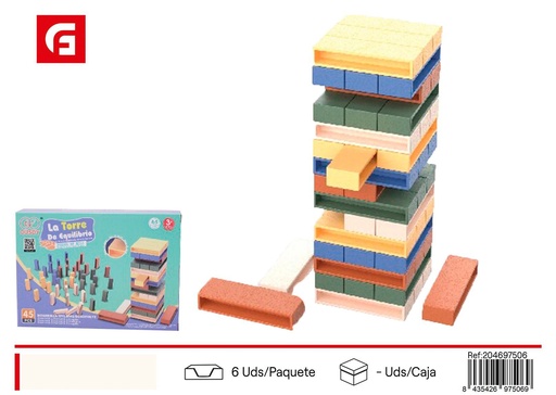 [204697506] Torre de dominó como puzzle - Juego de mesa y actividades para niños