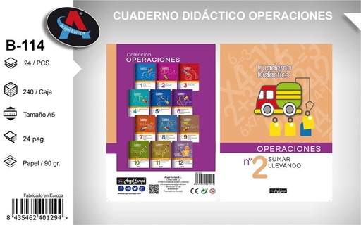 [165740129] Cuaderno didáctico de operaciones 2 - Material escolar