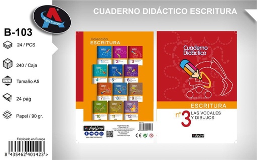 [165740142] Cuaderno didáctico de escritura 3 - Material escolar