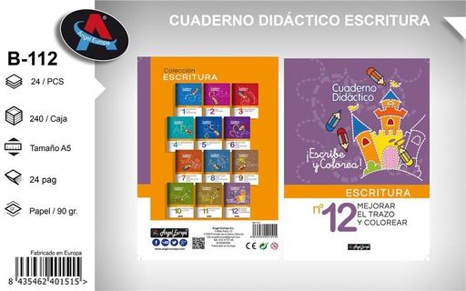 [165740151] Cuaderno didáctico de escritura 12 - Material escolar