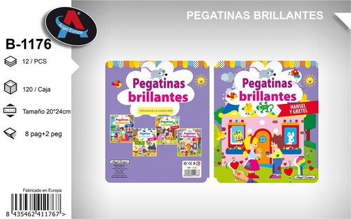 [165741176] Libro de stickers brillantes - Material escolar