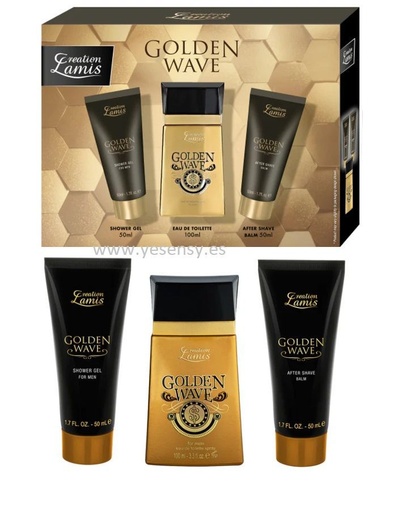 [6291012002661] Estuche 3 piezas Eau+Gel+After Golden Wave fragancia refrescante