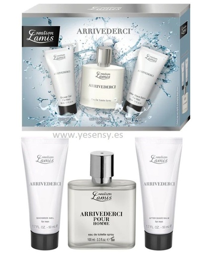 [6291012002692] Estuche 3pza Eau+Gel+After Arrivederci para cuidado personal