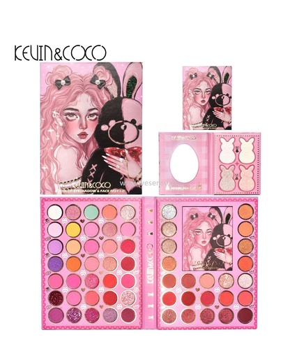 [6972081893137] Paleta 62 sombra e iluminador Kevin&Coco para un look radiante