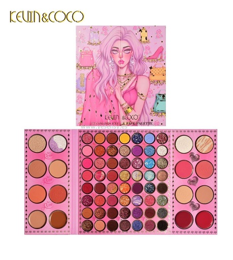 [6972081893465] Paleta maquillaje 72 Colors Kevin&Coco - Maquillaje