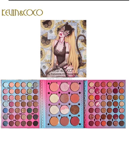 [6972081893953] Paleta maquillaje 96 Colors Kevin&Coco - Maquillaje