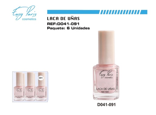 [D041-091] Esmalte de uñas ROSA PERLA 6/U - Cosméticos
