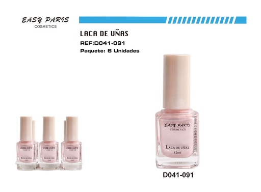 [D041-091] Esmalte de uñas ROSA PERLA 6/U - Cosméticos