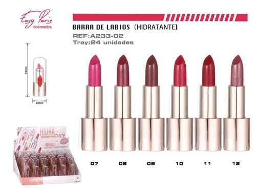 [A233-02] B. de labios c/karité con cobertura baja - 24 unidades