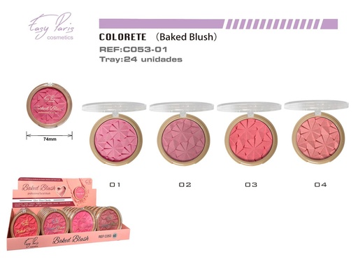 [C053-01] Colorete horneado 24/U - Productos de belleza