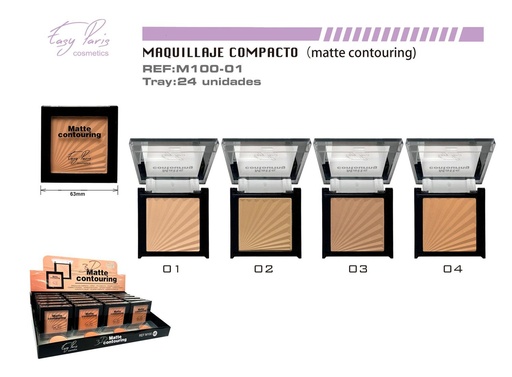 [M100-01] Maquillaje compacto corrector 24/u - Maquillaje