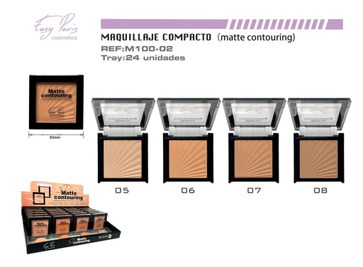 [M100-02] Maquillaje compacto corrector 24/u - Maquillaje