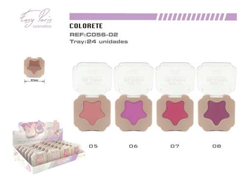 [C056-02] Colorete mate 24/u - Cosméticos