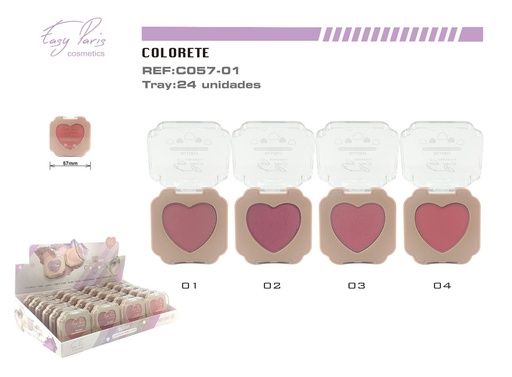 [C057-01] Colorete 24/u - Cosméticos