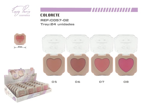 [C057-02] Colorete 24/u - Cosméticos