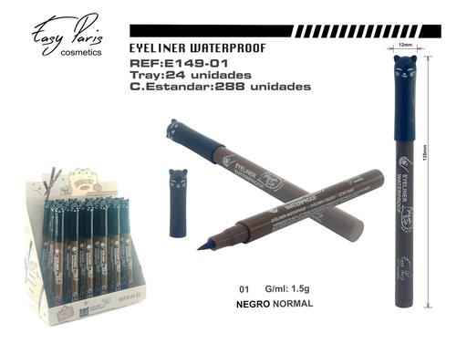 [E149-01] Lápiz de ojos negro 24/U - Productos de belleza