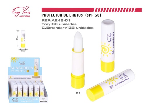 [A246-01] Protector labial con protección solar 36/U - Cuidado de labios y protección UV