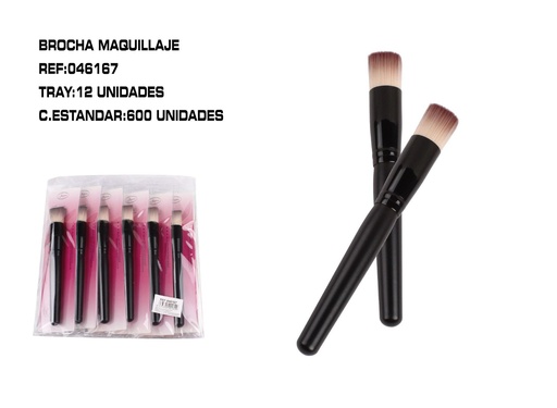 [046167] Brocha de maquillaje 16*12/U 600/U - Pinceles de maquillaje