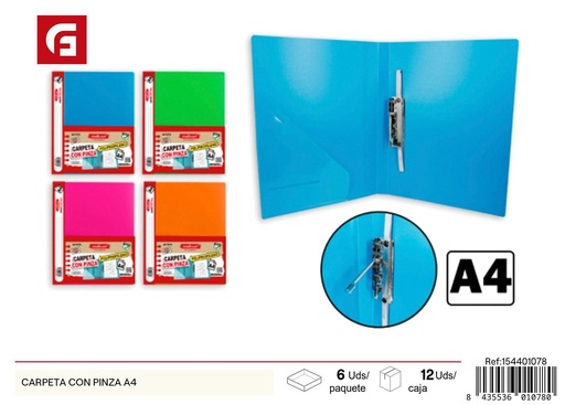 [154401078] Carpeta con pinza A4 - Material de oficina y papelería